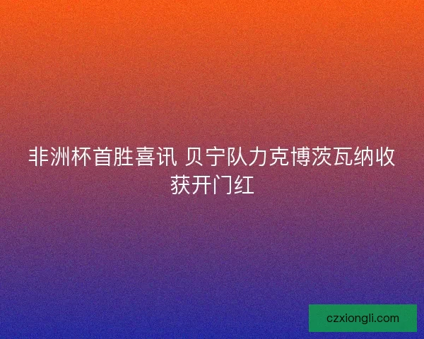 非洲杯首胜喜讯 贝宁队力克博茨瓦纳收获开门红